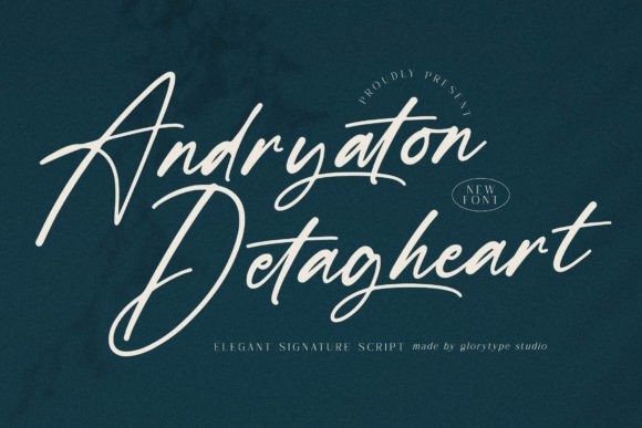 Andryaton Detagheart – A Script Font That Elevates Digital Branding