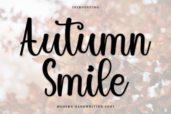 Autumn Smile Typeface: A Cozy Script for Branding Projects