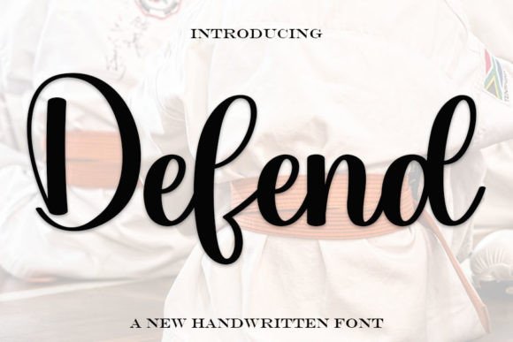 Defend: A Handwritten Typeface for Editorial Elegance