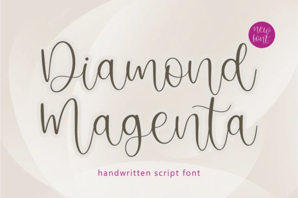 Diamond Magenta Font: A Dainty Script for Crafting and Commercial Projects