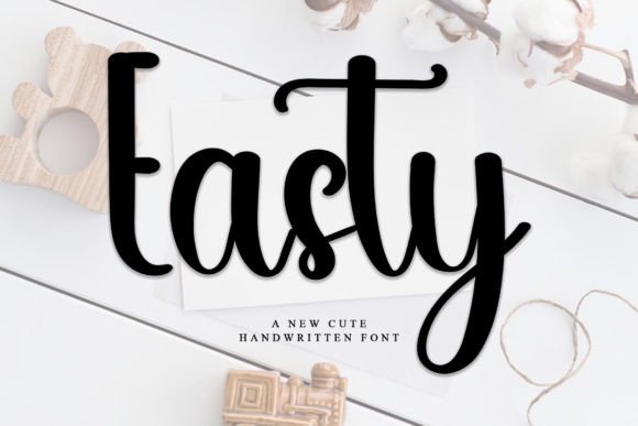 Eastey Font: A Handwritten Typeface for Editorial Elegance