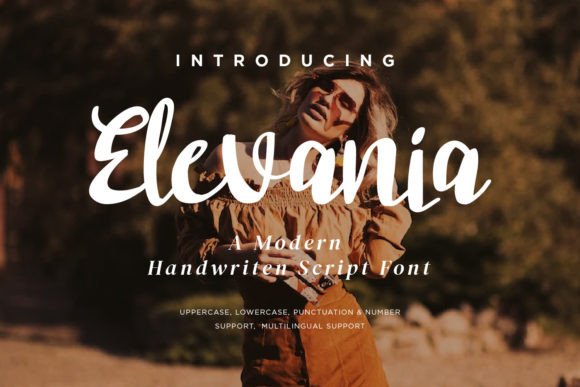 Elevania: A Script Font That Elevates Web Design