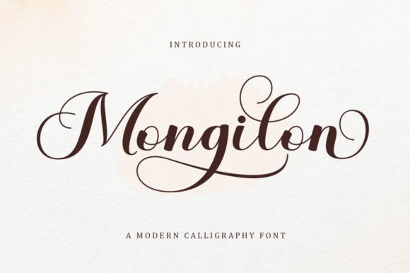 Elevate Your Brand with the Mongilon Handwritten Typeface