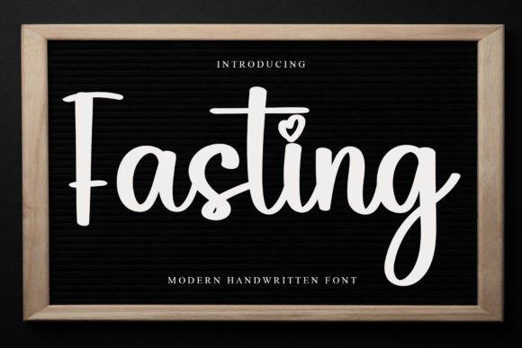 Fasting Font: Elevate Your Brand Identity with a Handwritten Typeface