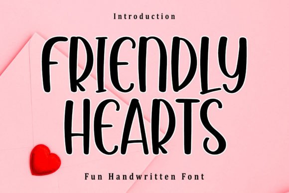 Friendly Hearts: A Handwritten Typeface for Editorial Design