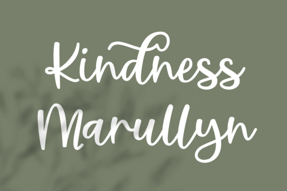 Kindness Marullyn: A Script Font with Heart for Creative Projects