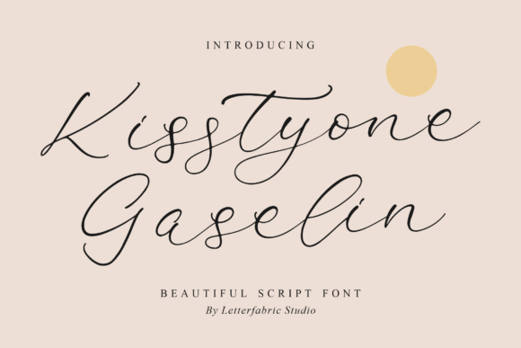 Kisstyone Gaselin: A Beautiful Font for Your Brand’s Personality