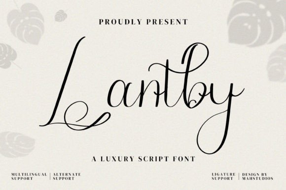 Lantby Font: A Script Amp Typeface That Elevates Web Design