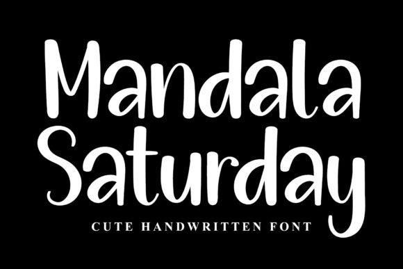 Mandala Saturday: A Handwritten Font for Timeless Craft Projects