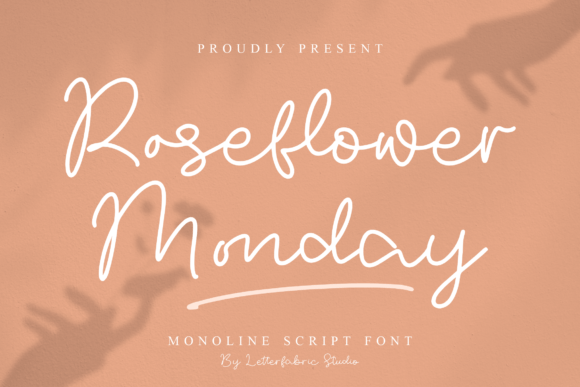 Roseflower Monday: A Beautiful Handwritten Typeface for Branding Projects