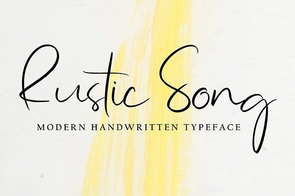 Rustic Song: A Handwritten Font for Elegant Editorial Design
