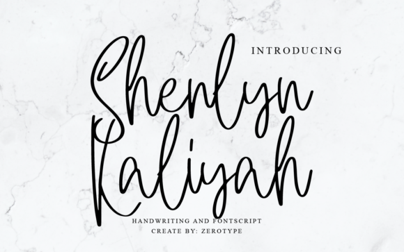 Sherlyn Kaliyah: A Script Font That Elevates Your Brand Identity