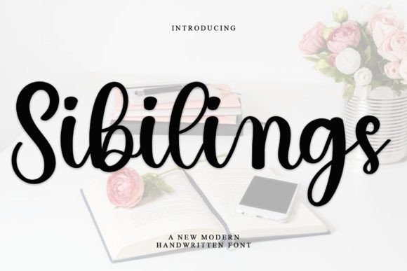 Sibilings Font: Elegant Handwritten Typography for Digital Design