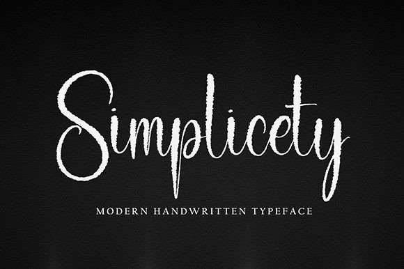 Simplicety: A Handwritten Typeface That Brings Crafted Charm to Life