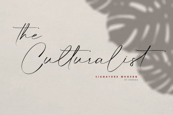 The Culturalist: A Premium Script Font for Creative Makers
