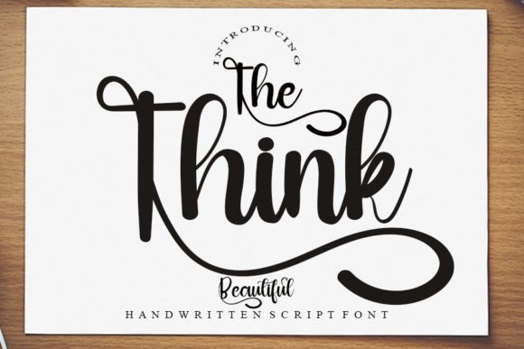 The Think Handwritten Font Elevates Editorial Design