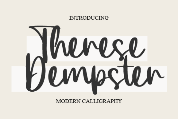 Therese Dempster Font: A Versatile Handwritten Typeface for Branding Projects