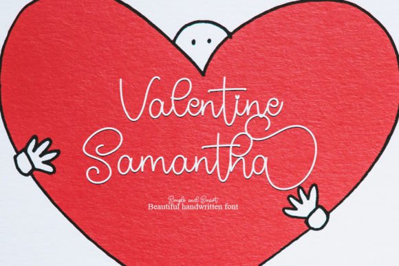 Valentine Samantha Font: A Beautiful Typeface for Craft Projects