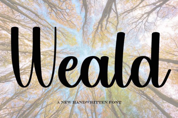 Weald Font: A Handwritten Typeface for Thoughtful Editorial Design