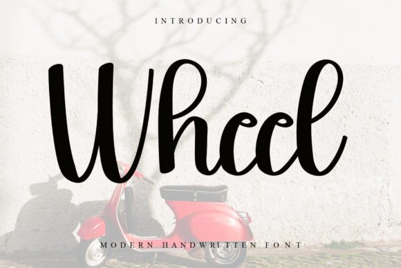 Wheel Font: A Handwritten Typeface for Editorial Elegance